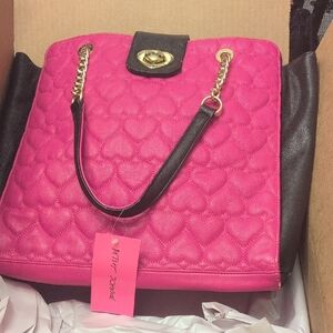 Pink Quilted Tote Bag